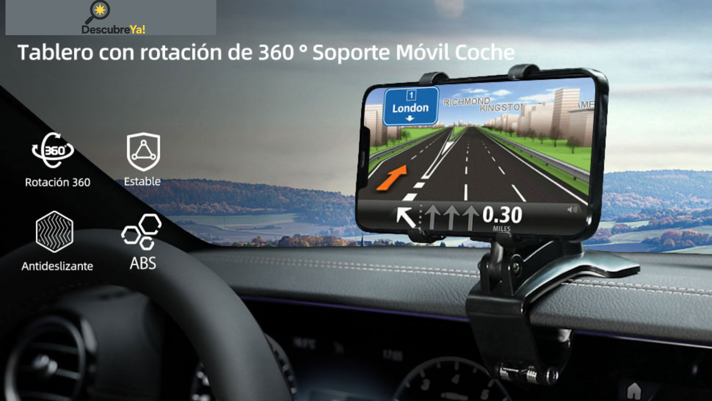 Soporte Multifuncional para tu móvil en el Tablero del Automóvil